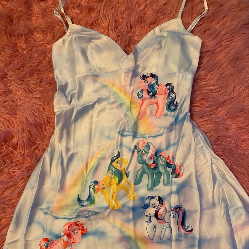 Dolls kill x my little pony satin slip dress size medium NWT sold out